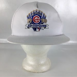 1990 Chicago Cubs All-Star Game True Value White Snapback Hat